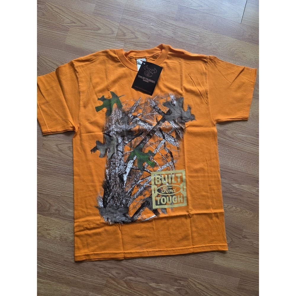 Alstyle Built Ford Tough VTG Tshirt M NWT Orange True Timber Camo Ford Racing